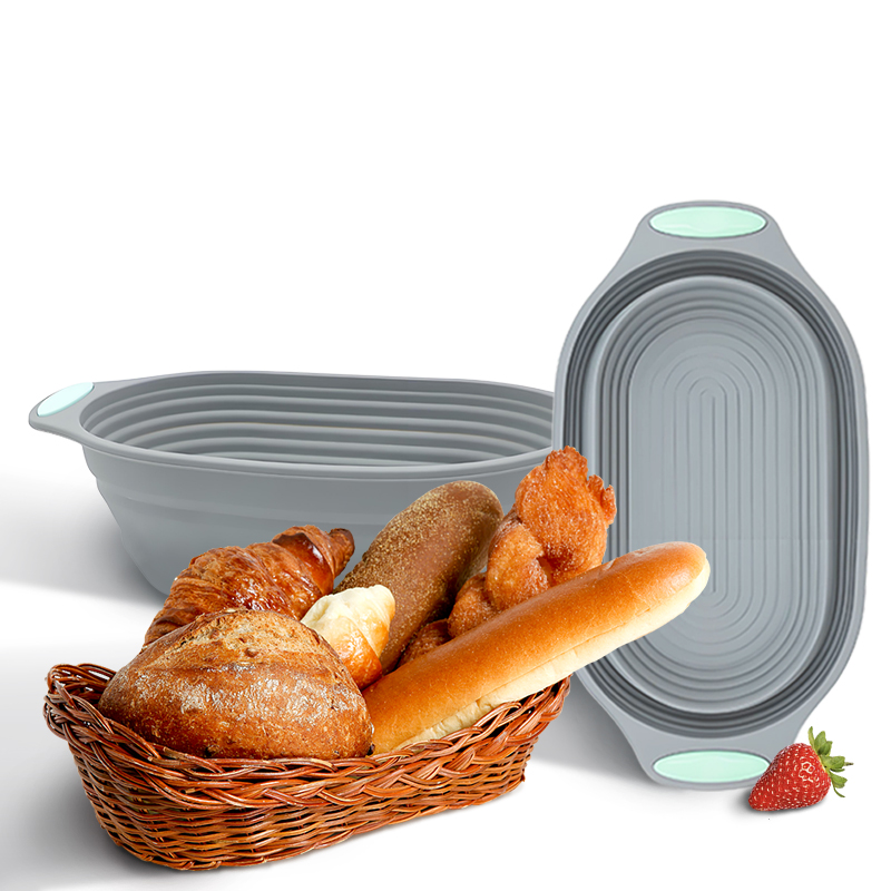 Kitchen Equipment For Baking - سلة تخمير الخبز السيليكونية القابلة للطي