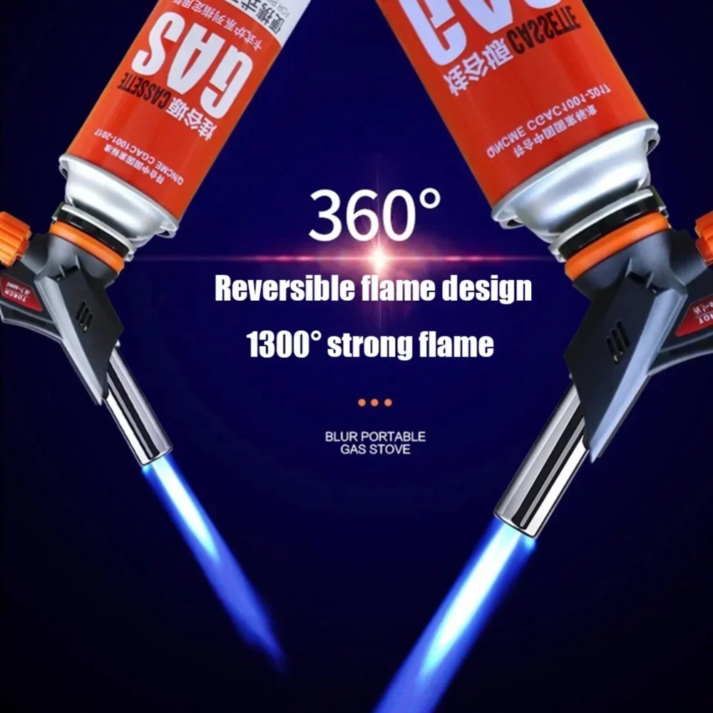 Kitchen Baking Torch - شعلة لحام وموقد غاز نحاسي نقي،