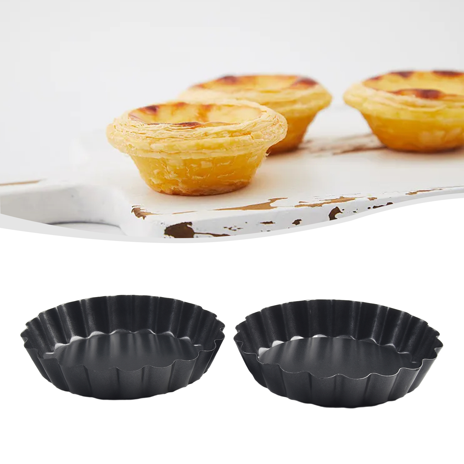 Tart Pan Loose - 6 قطع من قوالب الكيش غير