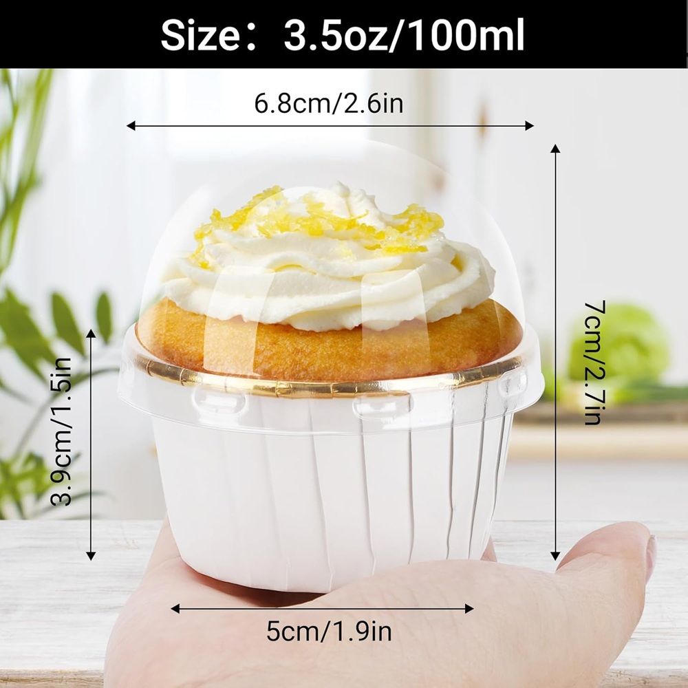 50 قطعة كأس الكعك ورقة مغلفة ك - مراجعة Kitchen Baking Tools وسعره