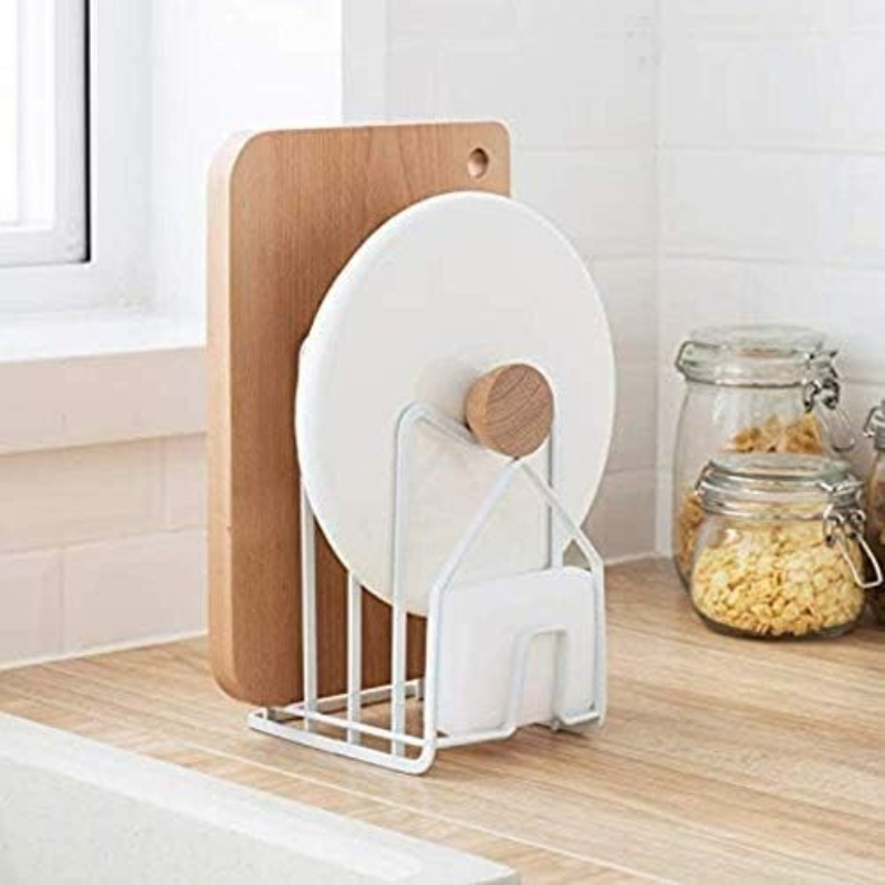 حامل أغطية الأواني والمقالي، ر - مراجعة Kitchen Baking Tray Organiser وسعره